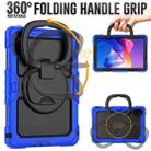 For Xiaomi Redmi Pad 2 D Type Silicone Hybrid PC Tablet Case with Handle Holder(Blue) - 3