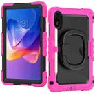 For Xiaomi Redmi Pad 2 D Type Silicone Hybrid PC Tablet Case with Handle Holder(Rose Red) - 2