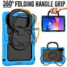 For Xiaomi Redmi Pad 2 D Type Silicone Hybrid PC Tablet Case with Handle Holder(Light Blue) - 3