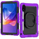 For Xiaomi Redmi Pad 2 D Type Silicone Hybrid PC Tablet Case with Handle Holder(Purple) - 2
