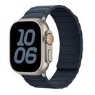For Apple Watch 42mm / 41mm / 40mm / 38mm Magnetic Silicone Watch Band(Midnight Color) - 1