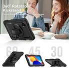 For Xiaomi Redmi Pad SE 8.7 2024 Turntable Holder Silicone Hybrid PC Tablet Case with Shoulder Strap(Black) - 3