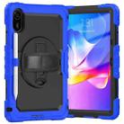For Xiaomi Redmi Pad 2 Turntable Holder Silicone Hybrid PC Tablet Case with Shoulder Strap(Dark Blue+Black) - 2