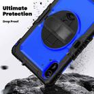 For Xiaomi Redmi Pad 2 Turntable Holder Silicone Hybrid PC Tablet Case with Shoulder Strap(Black+Dark Blue) - 3