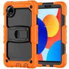 For Xiaomi Redmi Pad SE 8.7 2024 Silicone Hydric PC Tablet Case with Shoulder Strap & Holder(Orange) - 2