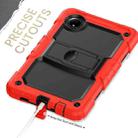 For Xiaomi Redmi Pad SE 8.7 2024 Silicone Hydric PC Tablet Case with Shoulder Strap & Holder(Red) - 3