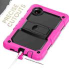 For Xiaomi Redmi Pad SE 8.7 2024 Silicone Hydric PC Tablet Case with Shoulder Strap & Holder(Rose Red) - 3