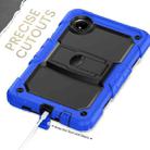 For Xiaomi Redmi Pad SE 8.7 2024 Silicone Hydric PC Tablet Case with Shoulder Strap & Holder(Dark Blue) - 3