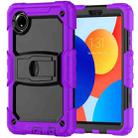 For Xiaomi Redmi Pad SE 8.7 2024 Silicone Hydric PC Tablet Case with Shoulder Strap & Holder(Purple) - 2