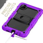 For Xiaomi Redmi Pad SE 8.7 2024 Silicone Hydric PC Tablet Case with Shoulder Strap & Holder(Purple) - 3