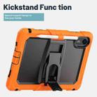 For Xiaomi Redmi Pad 2 11 2025 Silicone Hydric PC Tablet Case with Shoulder Strap & Holder(Orange) - 3