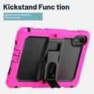 For Xiaomi Redmi Pad 2 11 2025 Silicone Hydric PC Tablet Case with Shoulder Strap & Holder(Rose Red) - 3