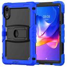 For Xiaomi Redmi Pad 2 11 2025 Silicone Hydric PC Tablet Case with Shoulder Strap & Holder(Dark Blue) - 2