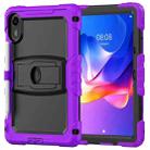 For Xiaomi Redmi Pad 2 11 2025 Silicone Hydric PC Tablet Case with Shoulder Strap & Holder(Purple) - 2