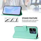 For Xiaomi Poco C6 Global / M6 5G Global Skin Feel Solid Color Leather Phone Case with Lanyard(Mint Green) - 3