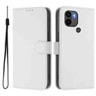 For Xiaomi Poco C50 4G / C51 Skin Feel Solid Color Leather Phone Case with Lanyard(White) - 2