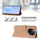 For Xiaomi Poco C61 4G Global Skin Feel Solid Color Leather Phone Case with Lanyard(Nude) - 3