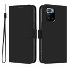 For Xiaomi Poco X3 GT Skin Feel Solid Color Leather Phone Case with Lanyard(Black) - 2