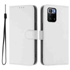 For Xiaomi Poco X3 GT Skin Feel Solid Color Leather Phone Case with Lanyard(White) - 2
