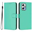 For Xiaomi Poco X4 GT 5G Skin Feel Solid Color Leather Phone Case with Lanyard(Green) - 2