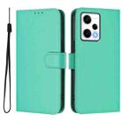 For Xiaomi Poco X5 Pro Skin Feel Solid Color Leather Phone Case with Lanyard(Green) - 2
