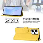 For Xiaomi Poco F5 Skin Feel Solid Color Leather Phone Case with Lanyard(Lemon Yellow) - 3