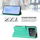 For Xiaomi Poco X6 Neo 5G Global Skin Feel Solid Color Leather Phone Case with Lanyard(Green) - 3