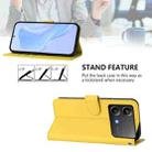 For Xiaomi Poco X6 Neo 5G Global Skin Feel Solid Color Leather Phone Case with Lanyard(Lemon Yellow) - 3