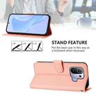 For Xiaomi Mi 11 Pro Skin Feel Solid Color Leather Phone Case with Lanyard(Pink) - 3
