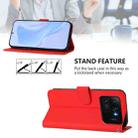 For Xiaomi Mi 11 Ultra Skin Feel Solid Color Leather Phone Case with Lanyard(Red) - 3