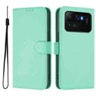 For Xiaomi Mi 11 Ultra Skin Feel Solid Color Leather Phone Case with Lanyard(Mint Green) - 2
