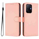 For Xiaomi 11T / 11T Pro Skin Feel Solid Color Leather Phone Case with Lanyard(Pink) - 2
