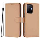 For Xiaomi 11T / 11T Pro Skin Feel Solid Color Leather Phone Case with Lanyard(Nude) - 2