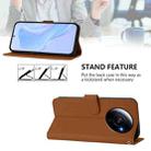 For Xiaomi 12S Ultra Skin Feel Solid Color Leather Phone Case with Lanyard(Brown) - 3