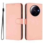 For Xiaomi 12S Ultra Skin Feel Solid Color Leather Phone Case with Lanyard(Pink) - 2