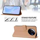 For Xiaomi 12S Ultra Skin Feel Solid Color Leather Phone Case with Lanyard(Nude) - 3