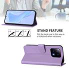 For Xiaomi 13 5G Skin Feel Solid Color Leather Phone Case with Lanyard(Lavender Purple) - 3