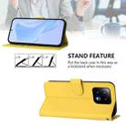 For Xiaomi 13 5G Skin Feel Solid Color Leather Phone Case with Lanyard(Lemon Yellow) - 3