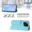 For Xiaomi 13 5G Skin Feel Solid Color Leather Phone Case with Lanyard(Sky Blue) - 3