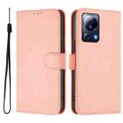 For Xiaomi 13 Lite 5G Global / Civi 2 Skin Feel Solid Color Leather Phone Case with Lanyard(Pink) - 2