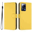 For Xiaomi 13 Lite 5G Global / Civi 2 Skin Feel Solid Color Leather Phone Case with Lanyard(Lemon Yellow) - 2