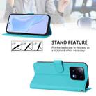 For Xiaomi 13 Pro 5G Skin Feel Solid Color Leather Phone Case with Lanyard(Lake Blue) - 3