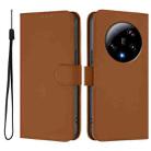 For Xiaomi 13 Ultra Skin Feel Solid Color Leather Phone Case with Lanyard(Brown) - 2