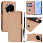 For Xiaomi 13 Ultra Skin Feel Solid Color Leather Phone Case with Lanyard(Nude) - 1