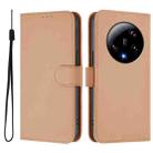 For Xiaomi 13 Ultra Skin Feel Solid Color Leather Phone Case with Lanyard(Nude) - 2