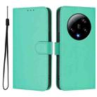 For Xiaomi 13 Ultra Skin Feel Solid Color Leather Phone Case with Lanyard(Green) - 2