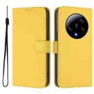 For Xiaomi 13 Ultra Skin Feel Solid Color Leather Phone Case with Lanyard(Lemon Yellow) - 2