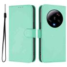 For Xiaomi 13 Ultra Skin Feel Solid Color Leather Phone Case with Lanyard(Mint Green) - 2