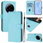 For Xiaomi 13 Ultra Skin Feel Solid Color Leather Phone Case with Lanyard(Sky Blue) - 1