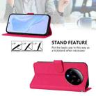 For Xiaomi 13 Ultra Skin Feel Solid Color Leather Phone Case with Lanyard(Rose Red) - 3